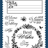 Echo Park Save The Date Clear Stamps Best Wishes Wedding (STD498045) Echo Park Save The Date Clear Stamps Best Wishes Wedding (STD498045)