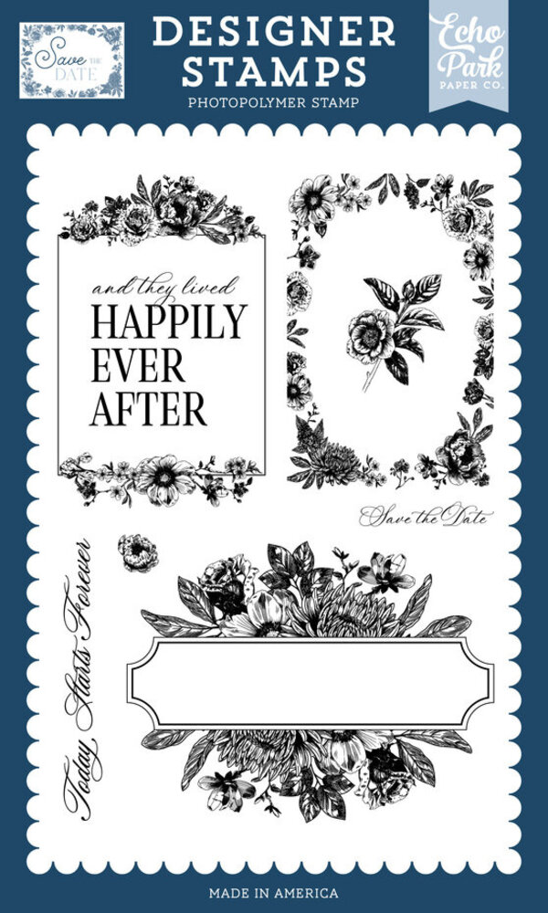 Echo Park Save The Date Clear Stamps Today Starts Forever (STD498046) Echo Park Save The Date Clear Stamps Today Starts Forever (STD498046)