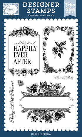 Echo Park Save The Date Clear Stamps Today Starts Forever (STD498046) Echo Park Save The Date Clear Stamps Today Starts Forever (STD498046)