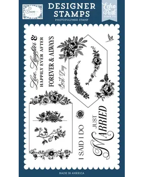 Echo Park Save The Date Clear Stamps I Said I Do (STD498047)