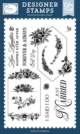 Echo Park Save The Date Clear Stamps I Said I Do (STD498047) Echo Park Save The Date Clear Stamps I Said I Do (STD498047)