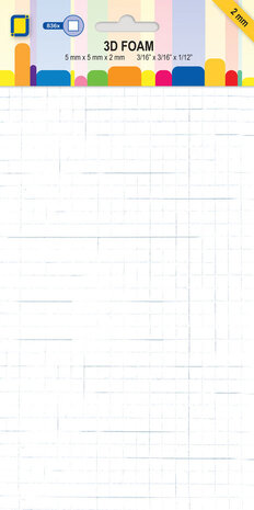 JEJE Produkt 3D Foam Squares 5 mm x 5 mm x 2 mm (3.3092) JEJE Produkt 3D Foam Squares 5 mm x 5 mm x 2 mm (3.3092)