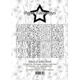 Paper Favourites Black & White Floral A5 Paper Pack (PFA225)
