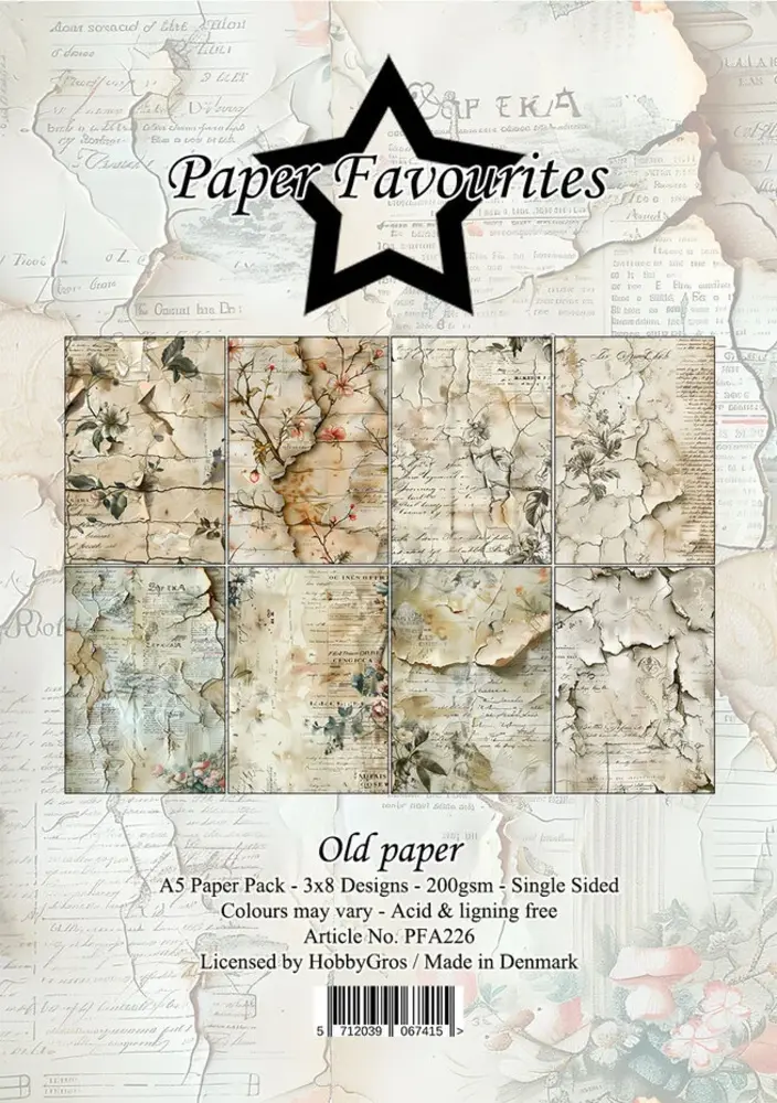 Paper Favourites Old Paper A5 Paper Pack (PFA226) Paper Favourites Old Paper A5 Paper Pack (PFA226)