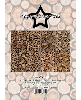 Paper Favourites Wood Slices A5 Paper Pack (PFA228) Paper Favourites Wood Slices A5 Paper Pack (PFA228)