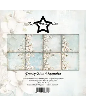 Paper Favourites Dusty Blue Magnolia 6x6 Inch Paper Pack (PF585) Paper Favourites Dusty Blue Magnolia 6x6 Inch Paper Pack (PF585)