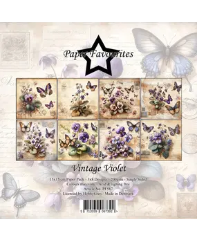 Paper Favourites Vintage Violet 6x6 Inch Paper Pack (PF587) Paper Favourites Vintage Violet 6x6 Inch Paper Pack (PF587)