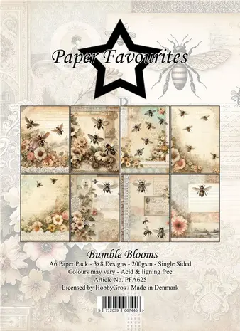 Paper Favourites Bumble Blooms A6 Paper Pad (PFA625) Paper Favourites Bumble Blooms A6 Paper Pad (PFA625)