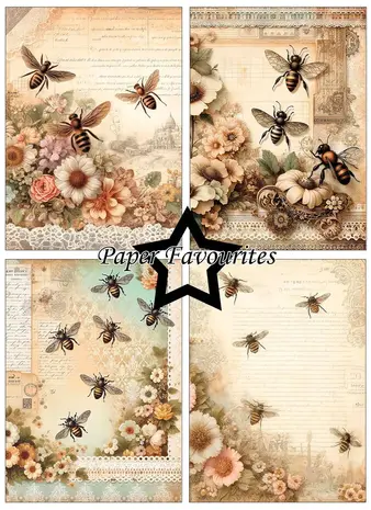 Paper Favourites Bumble Blooms A6 Paper Pad (PFA625) Paper Favourites Bumble Blooms A6 Paper Pad (PFA625)