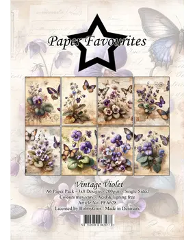 Paper Favourites Vintage Violet A6 Paper Pad (PFA628) Paper Favourites Vintage Violet A6 Paper Pad (PFA628)