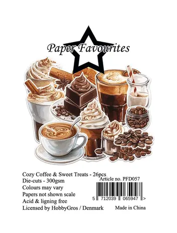 Paper Favourites Die-Cuts Cozy Coffee & Sweet Treats (PFD057) Paper Favourites Die-Cuts Cozy Coffee & Sweet Treats (PFD057)