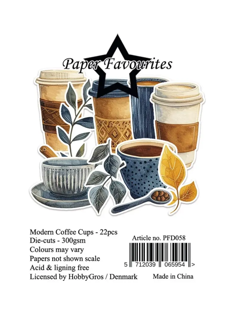 Paper Favourites Die-Cuts Modern Coffee Cups (PFD058) Paper Favourites Die-Cuts Modern Coffee Cups (PFD058)