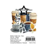 Paper Favourites Die-Cuts Modern Coffee Cups (PFD058)