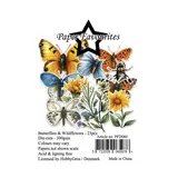 Paper Favourites Die-Cuts Butterflies & Wildflowers (PFD060)