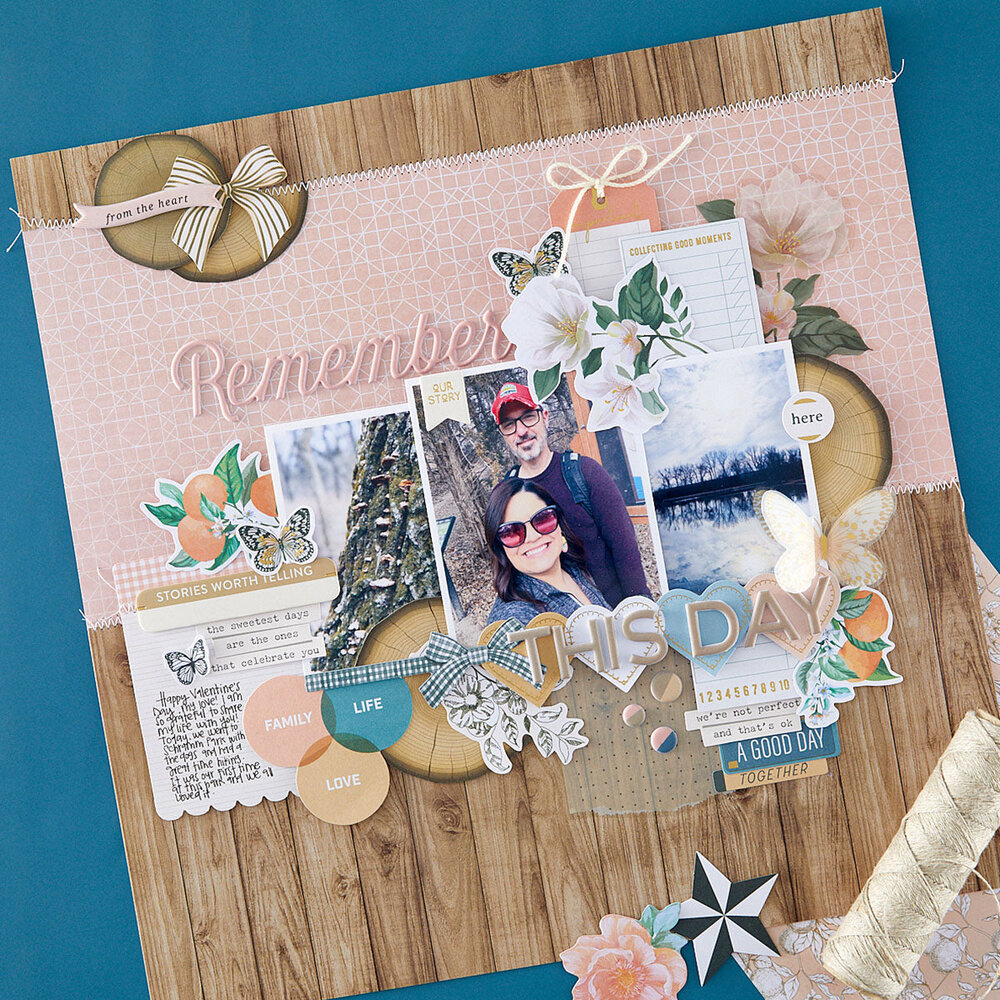 Spellbinders Clementine 12x12 Inch Paper Pack (169287)