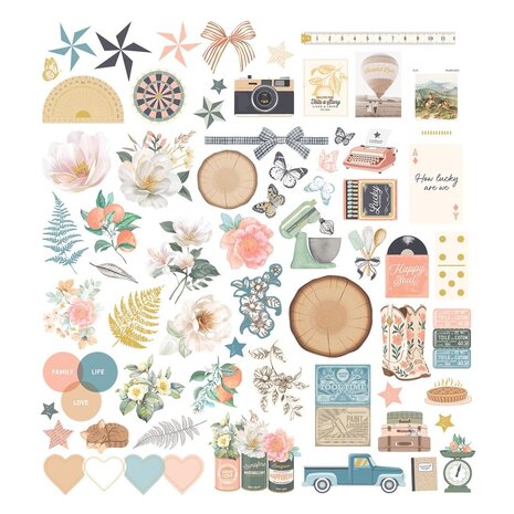 Spellbinders Clementine Cardstock Die Cut Ephemera (169288) Spellbinders Clementine Cardstock Die Cut Ephemera (169288)