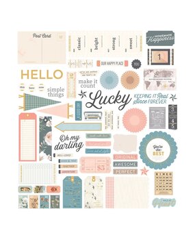 Spellbinders PRE-ORDER Clementine Cardstock Die Cut Ephemera Sentiments (169289)