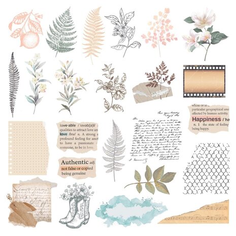 Spellbinders PRE-ORDER Clementine Die Cut Clear Stickers (169295)