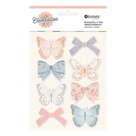 Spellbinders PRE-ORDER Clementine Butterfly & Bow Embellishments (169296)