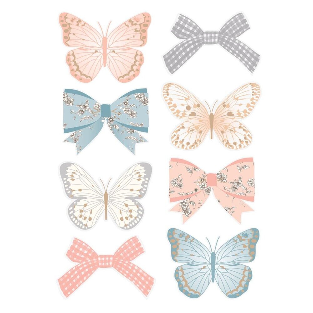 Spellbinders PRE-ORDER Clementine Butterfly & Bow Embellishments (169296)