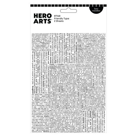 Hero Arts Hero Transfers Friendly Type (RT149) Hero Arts Hero Transfers Friendly Type (RT149)