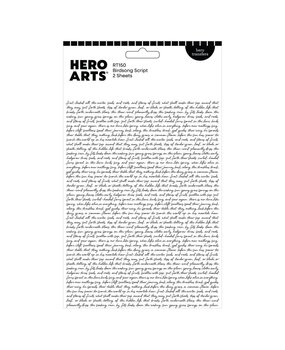 Hero Arts PRE-ORDER Hero Transfers Birdsong Script (RT150) Hero Arts PRE-ORDER Hero Transfers Birdsong Script (RT150)