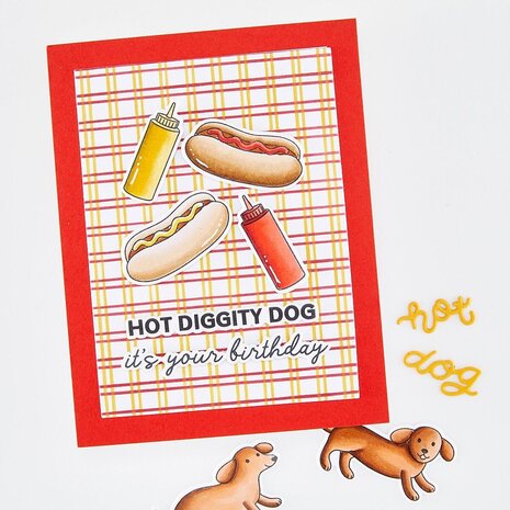 Hero Arts PRE-ORDER Coney Club Layering Stencil Set Cookout (SA327)