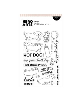 Hero Arts PRE-ORDER Coney Club Clear Stamp Set Hot Dog (CM857)