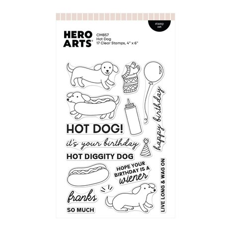 Hero Arts PRE-ORDER Coney Club Clear Stamp Set Hot Dog (CM857)