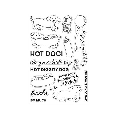 Hero Arts PRE-ORDER Coney Club Clear Stamp Set Hot Dog (CM857)