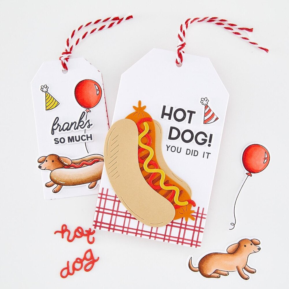Hero Arts PRE-ORDER Coney Club Stamps & Dies Hot Dog (DC356)