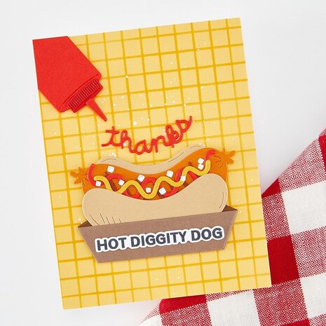 Hero Arts Coney Club Die Set Hot Diggity Dog (DF298)
