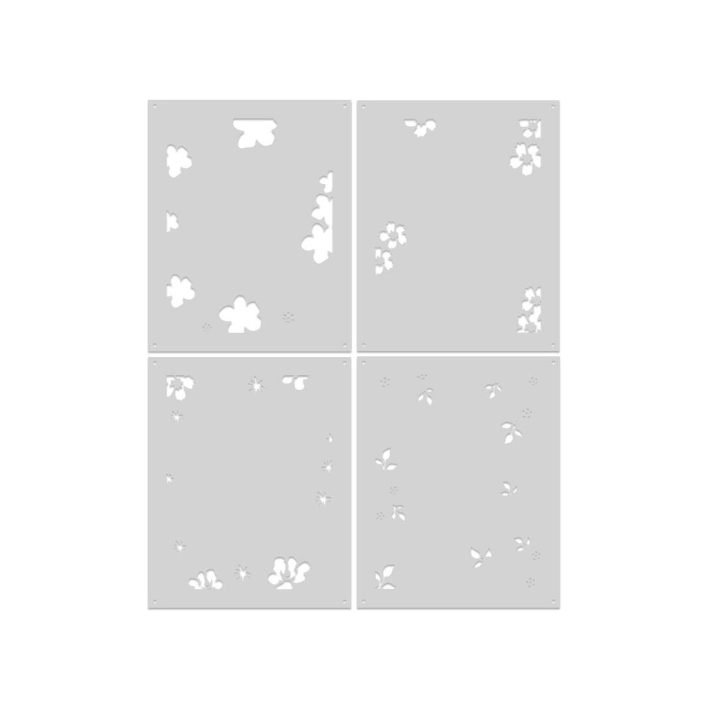 Hero Arts PRE-ORDER Fresh Flowers Layering Stencil Set Floral Frame (SA326) Hero Arts PRE-ORDER Fresh Flowers Layering Stencil Set Floral Frame (SA326)