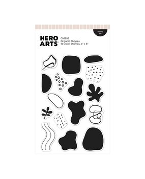 Hero Arts PRE-ORDER Fresh Flowers Clear Stamp Set Organic Shapes (CM855)