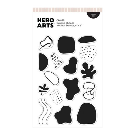 Hero Arts PRE-ORDER Fresh Flowers Clear Stamp Set Organic Shapes (CM855)