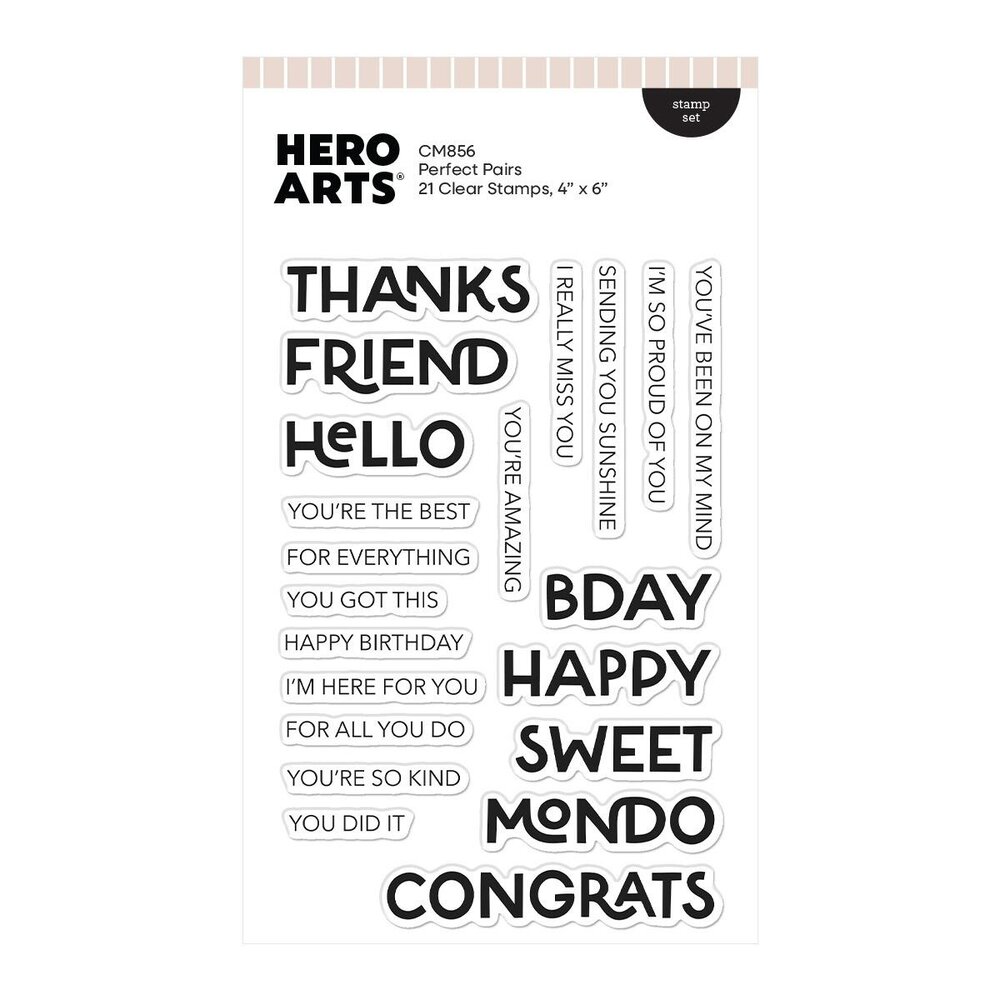 Hero Arts PRE-ORDER Fresh Flowers Clear Stamp Set Perfect Pairs (CM856) Hero Arts PRE-ORDER Fresh Flowers Clear Stamp Set Perfect Pairs (CM856)