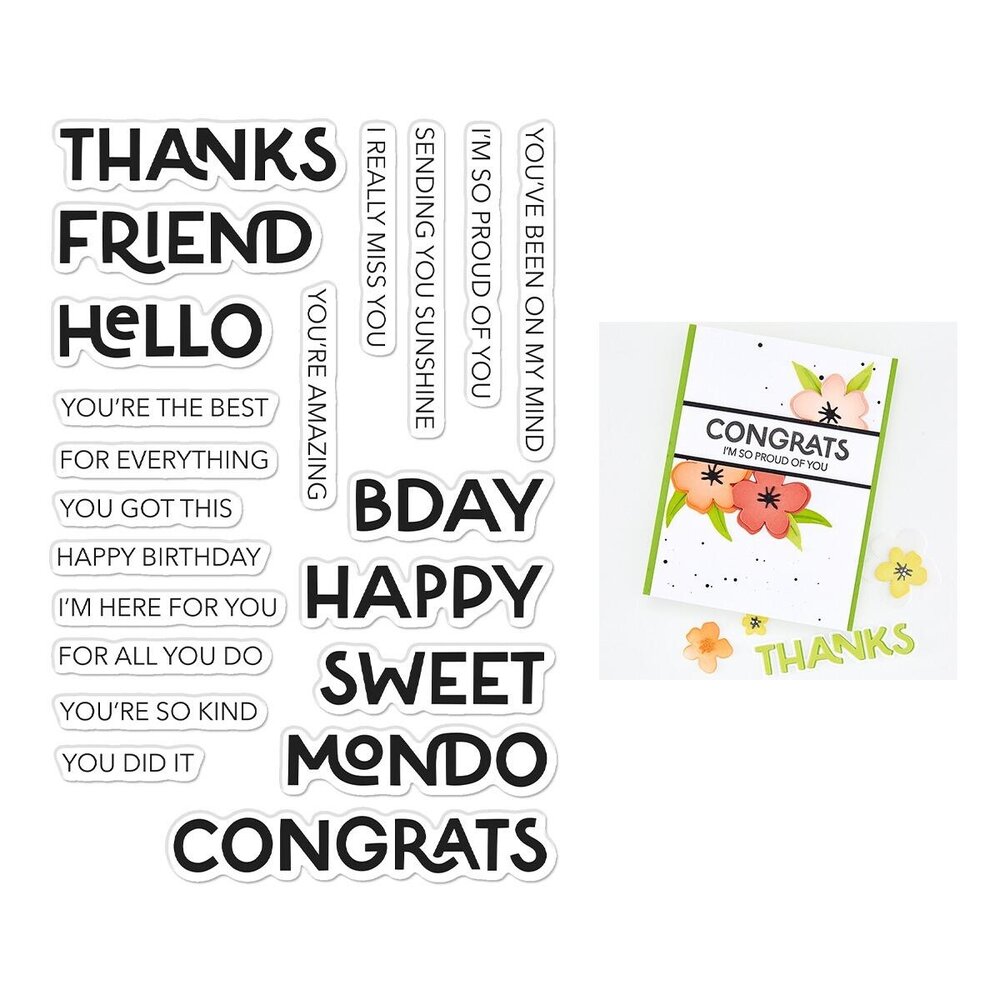Hero Arts PRE-ORDER Fresh Flowers Clear Stamp Set Perfect Pairs (CM856) Hero Arts PRE-ORDER Fresh Flowers Clear Stamp Set Perfect Pairs (CM856)