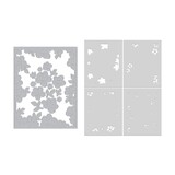 Hero Arts PRE-ORDER Fresh Flowers Die & Stencil Bundle Floral Frame (WB1202)