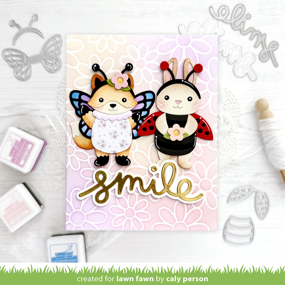 Lawn Fawn Daisy Bloom Outline Background Stencils (LF4147) Lawn Fawn Daisy Bloom Outline Background Stencils (LF4147)