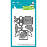 Lawn Fawn Tiny Gift Box Whale And Dolphin Add-On Dies (LF4137)