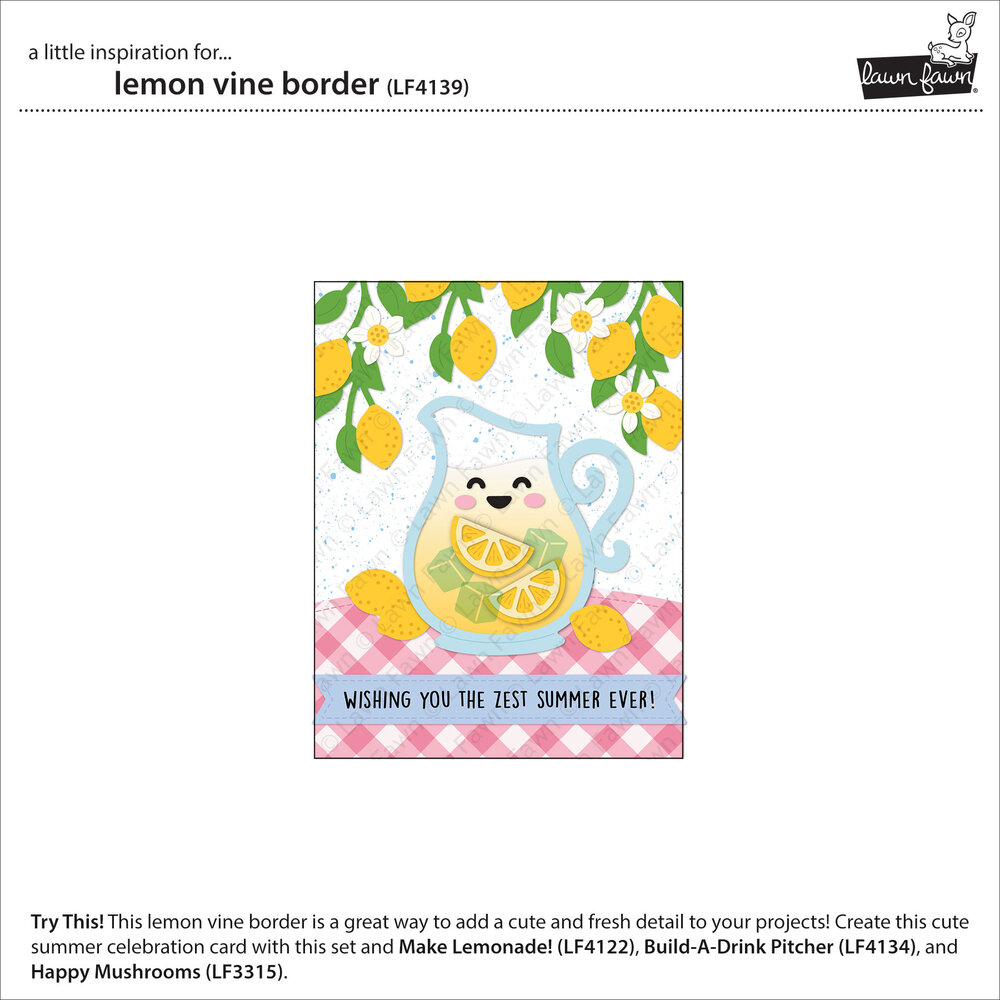 Lawn Fawn Lemon Vine Border Dies (LF4139) Lawn Fawn Lemon Vine Border Dies (LF4139)