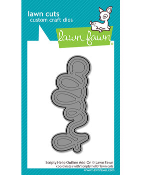 Lawn Fawn Scripty Hello Outline Dies (LF4141) Lawn Fawn Scripty Hello Outline Dies (LF4141)