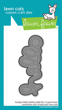 Lawn Fawn Scripty Hello Outline Dies (LF4141) Lawn Fawn Scripty Hello Outline Dies (LF4141)