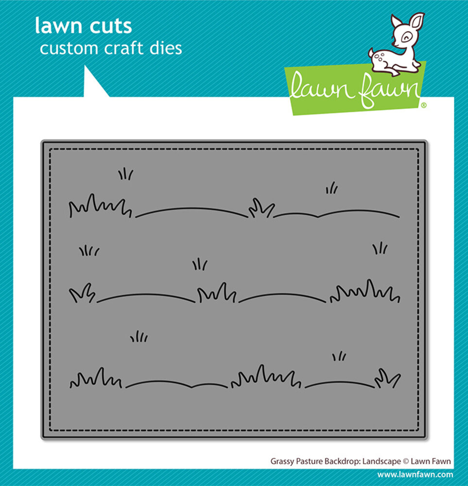 Lawn Fawn Grassy Pasture Backdrop Landscape Dies (LF4144)
