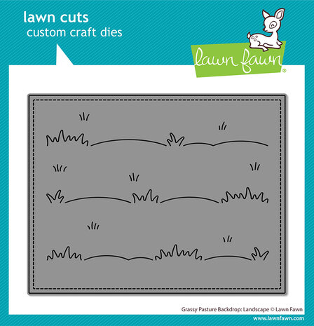 Lawn Fawn Grassy Pasture Backdrop Landscape Dies (LF4144)