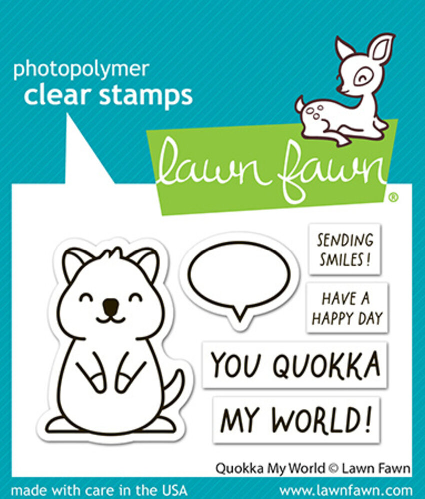 Lawn Fawn Quokka My World Clear Stamps (LF3936)
