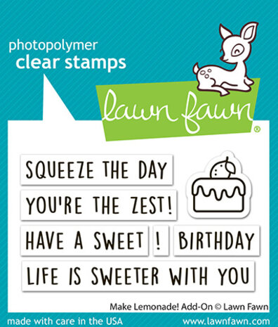 Lawn Fawn Make Lemonade! Add-On Clear Stamps (LF4125) Lawn Fawn Make Lemonade! Add-On Clear Stamps (LF4125)