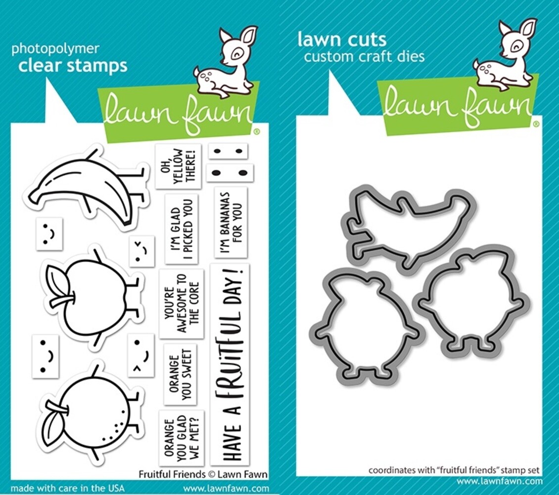 Lawn Fawn Fruitful Friends Stamp & Die DUO (LF3430)