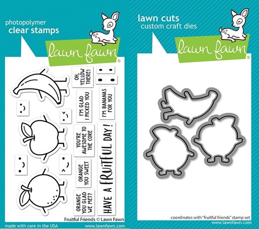 Lawn Fawn Fruitful Friends Stamp & Die DUO (LF3430)