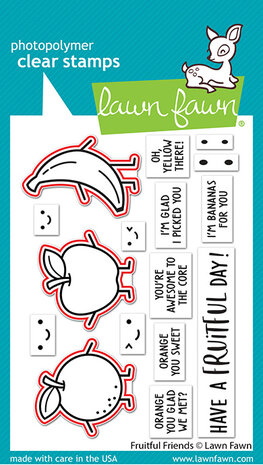Lawn Fawn Fruitful Friends Stamp & Die DUO (LF3430)
